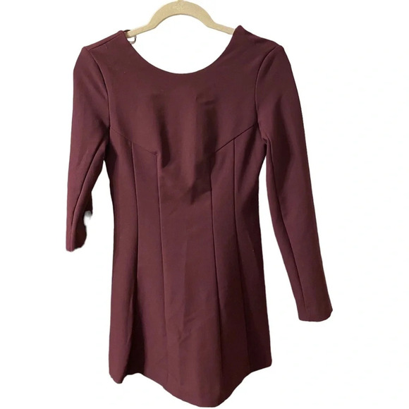 ZARA BURGUNDY LONG SLEEVE ROMPER - Picture 3 of 8